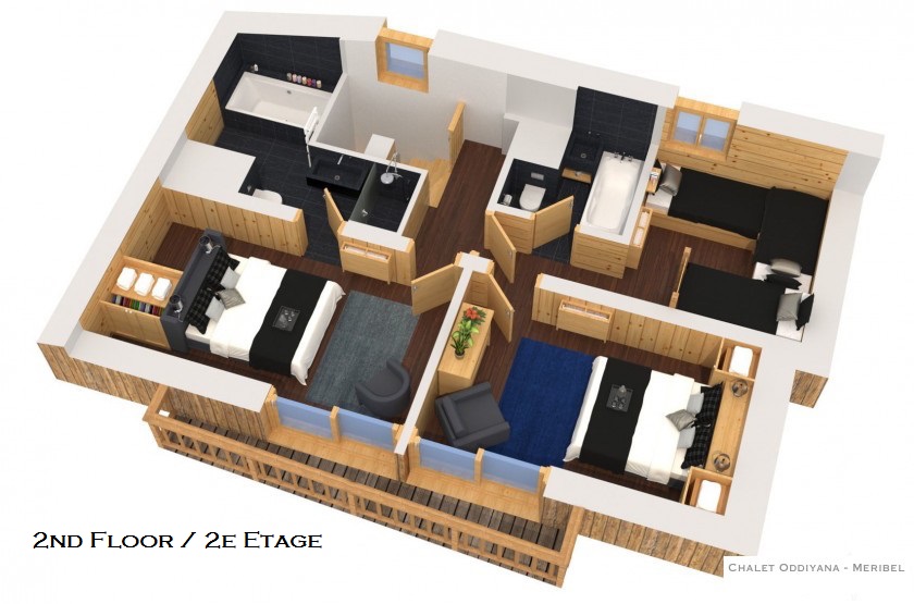 Bedrooms 1 and 2, children's bedroom